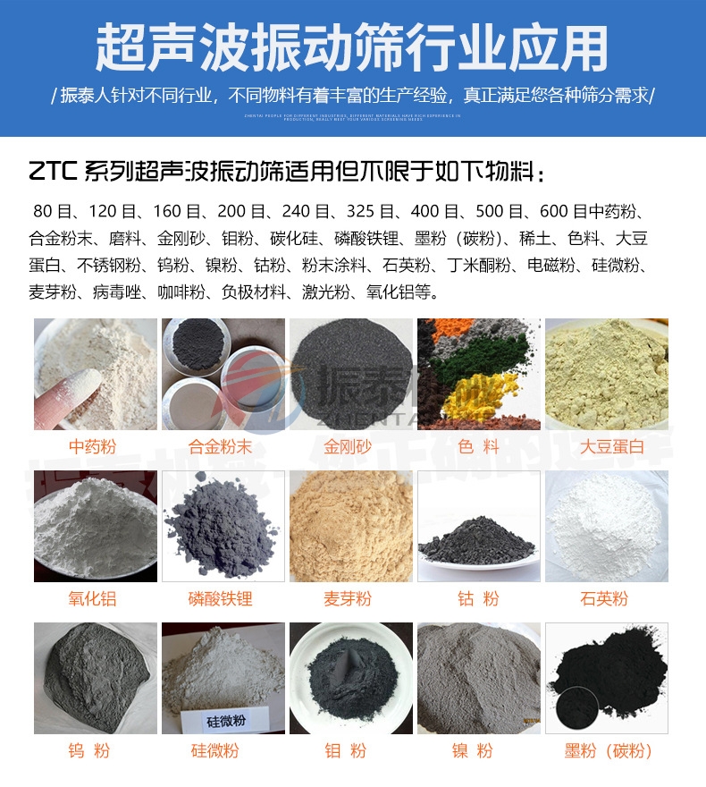 高鐵酸鉀超聲波振動篩行業應用